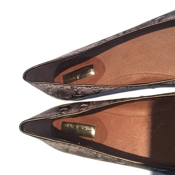 NWT Halogen snake skin pattern flats, 8.5 - Picture 6 of 10